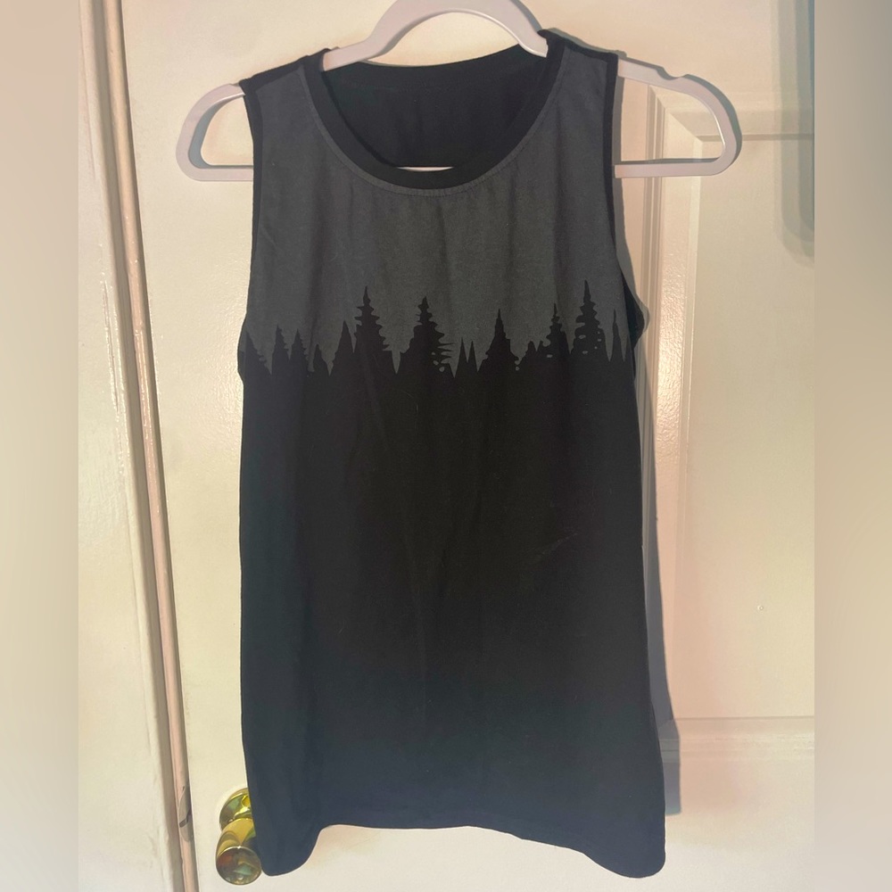 Black and Grey TreeLine Tanktop